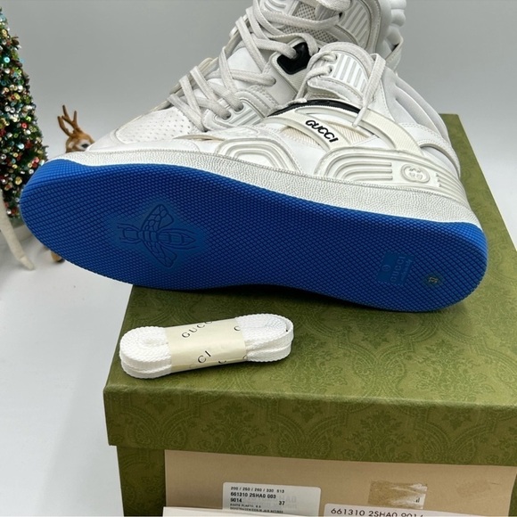 Women’s Gucci basket high top sneakers size 37 made in Italy - Picture 6 of 10